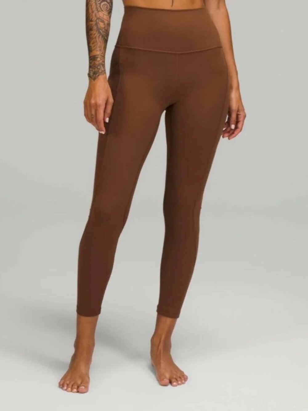 LULULEMON Align High-Rise Pant 23" Roasted Brown Leggings Size 6
